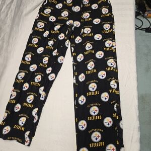 Men's Reebok Pittsburgh Steelers Sleep Pants S Black Yellow